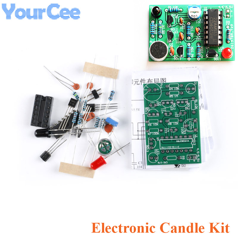 Diy Analog Electronics - ชุดควบคุมการเป่าเทียนอิเล็กทรอนิกส์อนาล็อกชุดควบคุมการจำลองของตกแต่งงานปาร์ตี้โมดูลจับเวลาส่วนประกอบอิเล็กทรอนิกส์