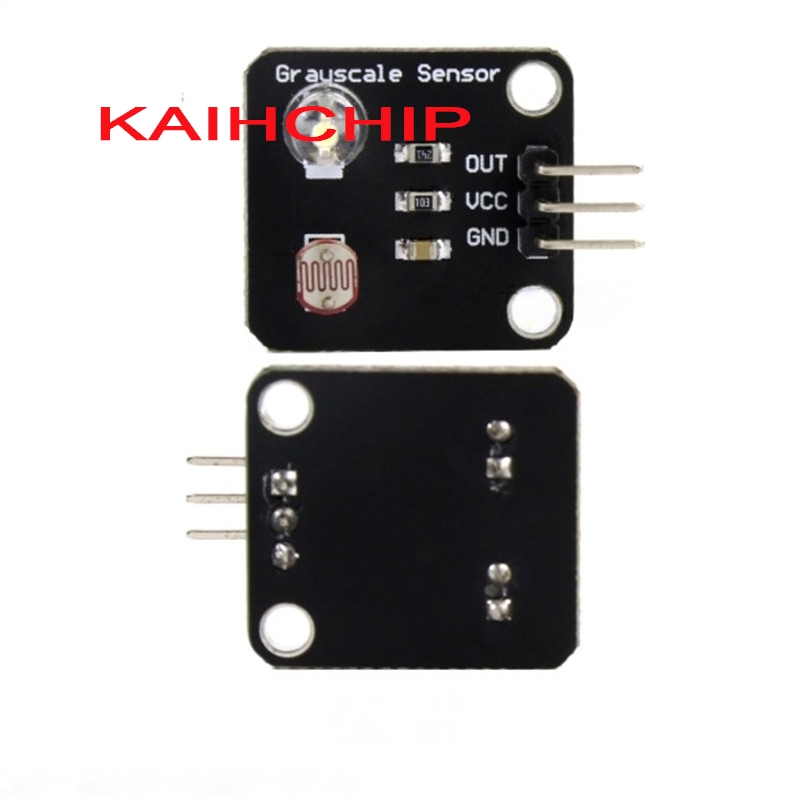 Diy Analog Electronics - ตัวต้านทานแสงเซ็นเซอร์แสงอนาล็อกสีเทาเซนเซอร์อิเล็กทรอนิกส์บอร์ดตัวค้นหาสายโมดูลติดตามสำหรับอาร์ดูโน่ ดีไอวายชุด