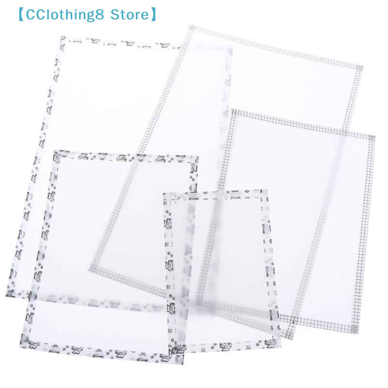 Diy Electronics Components - 5 ชิ้น ผ้ารองรีดร้อนแบบใสเย็บขอบสำหรับงานประดิษฐ์ลูกปัดเพอร์เลอร์ ทนความร้อน อุปกรณ์ DIY【AliS8】