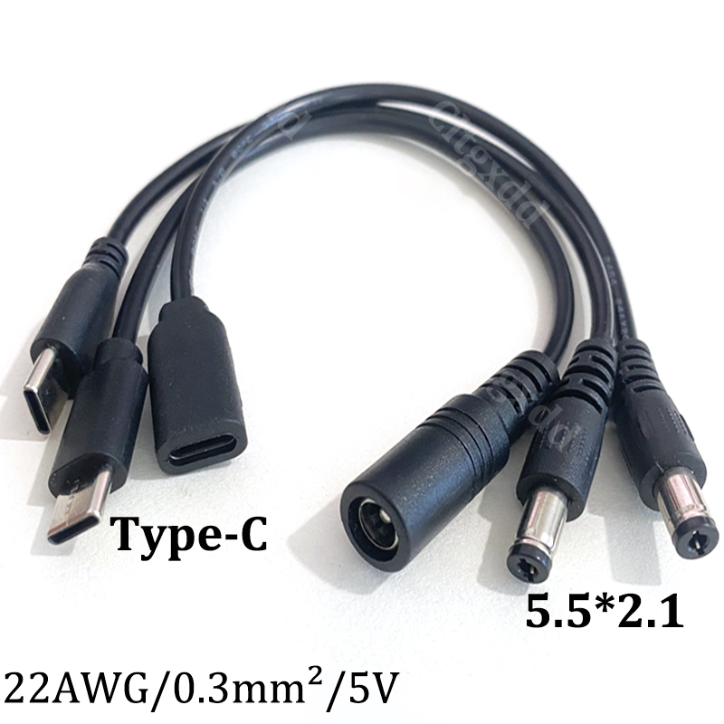 Diy Electronics Project - Cltgxdd Type-C ชาย/หญิง ถึง DC 5.5x2.1