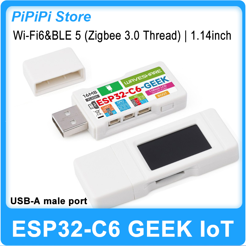 Diy For Electronics - ESP32-C6 GEEK บอร์ดพัฒนา 1.14 นิ้วหน้าจอ LCD