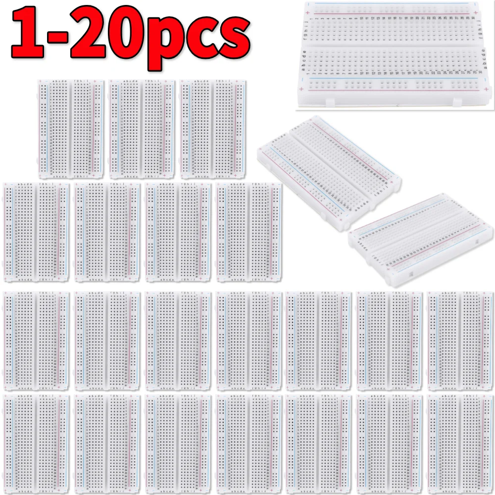 Diy Analog Electronics - 1-20 ชิ้น 400 จุดเชื่อมต่อ บอร์ดทดลอง PCB