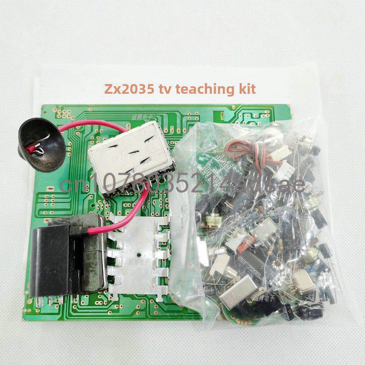 Diy Electronics Project - ชุดเมนบอร์ดทีวีขาวดำขนาด 5.5 นิ้ว / อะไหล่ ชุดอุปกรณ์สอนงานอิเล็กทรอนิกส์
