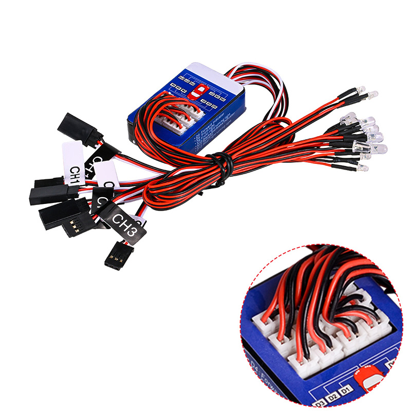 Diy Rc Electronics - ชุดไฟ LED RC 12 ดวง ระบบไฟจำลองอัจฉริยะ