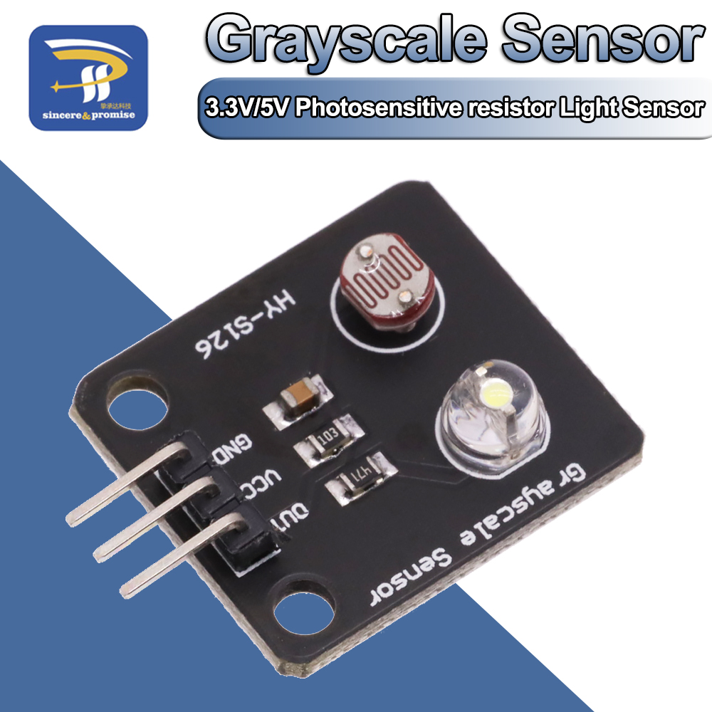 Diy Analog Electronics - ตัวต้านทานแสง เซ็นเซอร์ตรวจจับแสงแบบอนาล็อก เซ็นเซอร์ระดับสีเทา บอร์ดอิเล็กทรอนิกส์ โมดูลติดตามเส้นสำหรับชุด DIY