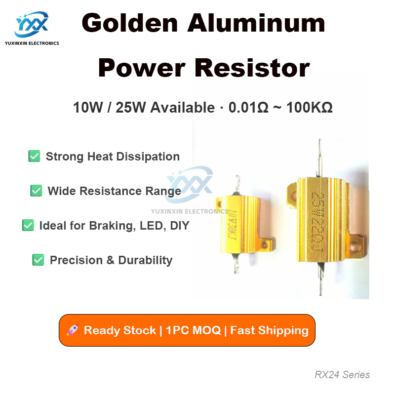 Diy Electronic Load - 1PCS RX24 ตัวต้านทาน 10W 25W 0.01R