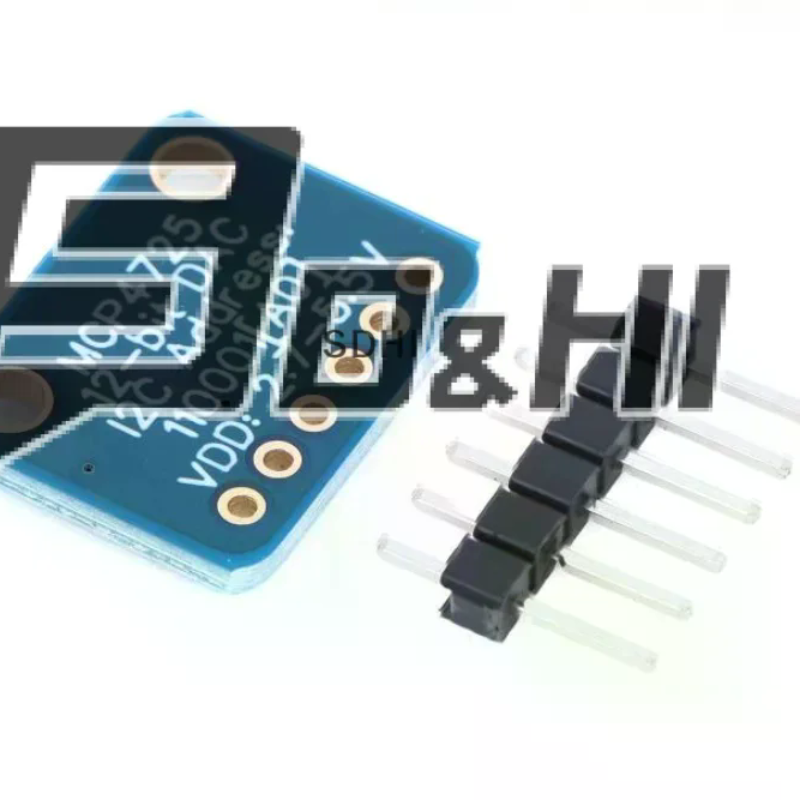 Diy Analog Electronics - โมดูลบレーคเอาต์ MCP4725 DAC ตัวแปลงสัญญาณดิจิตอลเป็นอนาล็อก 12 บิต