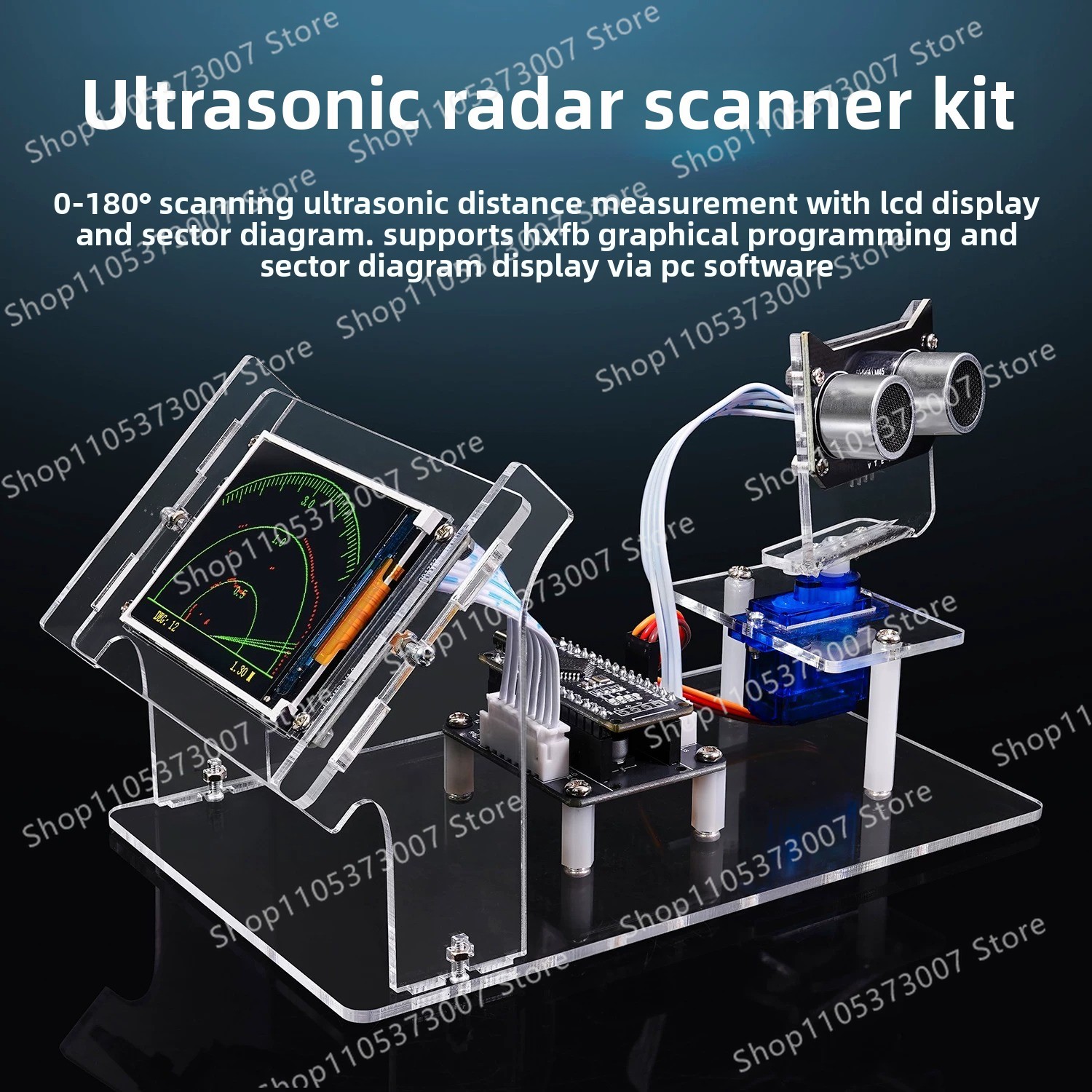 ชุดเครื่องสแกนเรดาร์อัลตราโซนิ - Diy Analog Electronics บทวิจารณ์และราคา