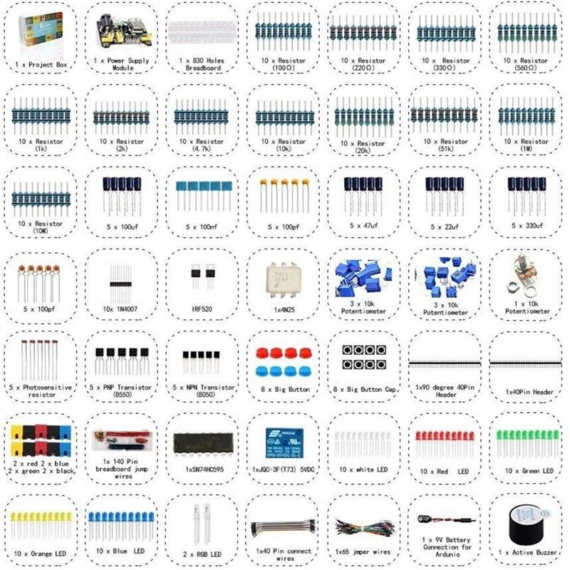 ดีไซน์ใหม่~ ชุดอุปกรณ์อิเล็กทร - Diy Electronics Components บทวิจารณ์และราคา