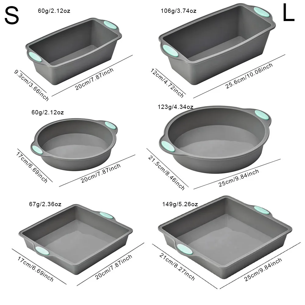 พิมพ์เค้กซิลิโคนทนความร้อนสีเท - Diy Electronics Components บทวิจารณ์และราคา