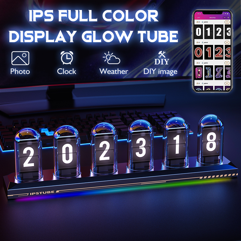 RGB หลอดเรืองแสงนาฬิกา DIY หน้ - Diy Analog Electronics บทวิจารณ์และราคา