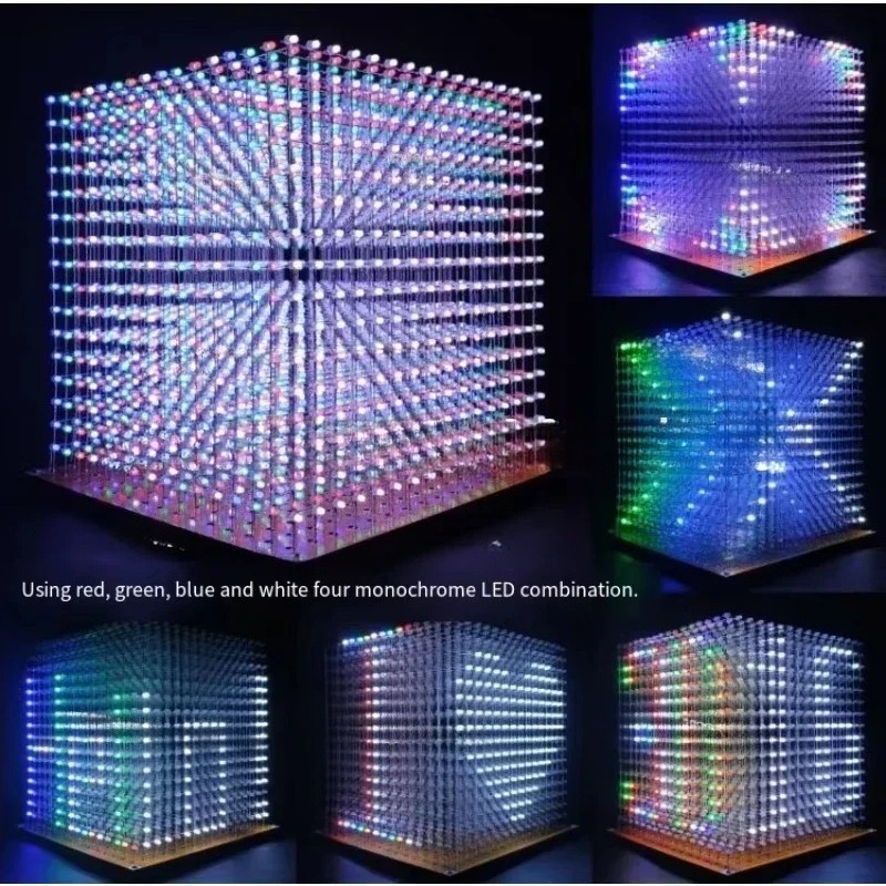 ชุดคิท 3D16mini Light Cube ขนา - Diy For Electronics บทวิจารณ์และราคา