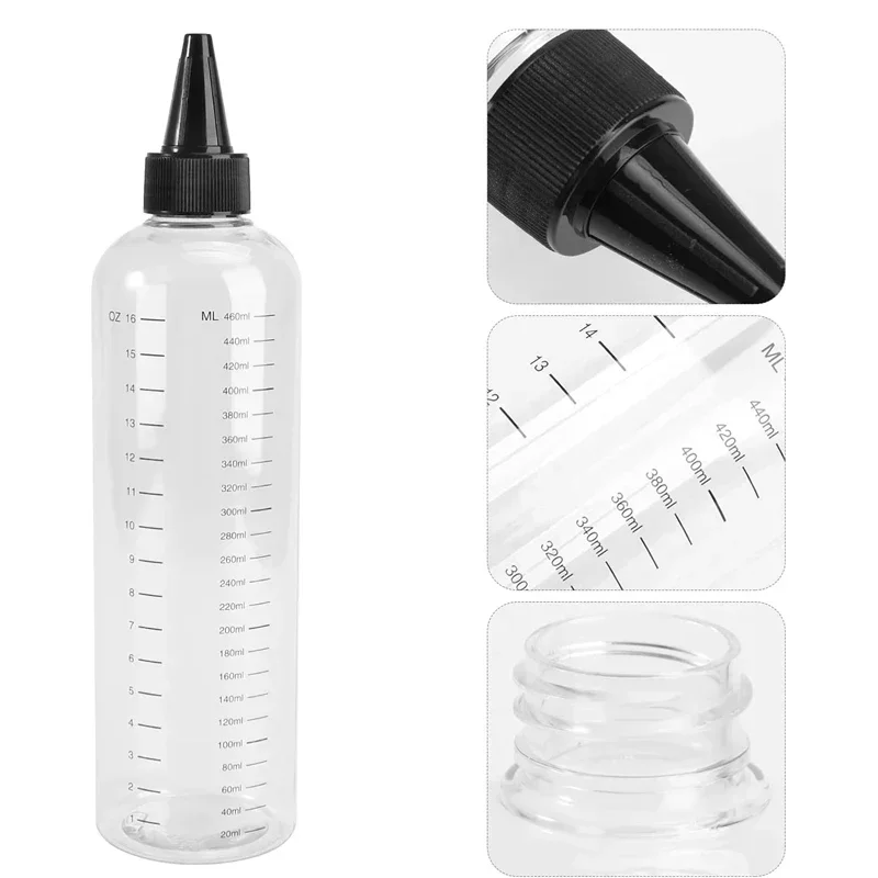 ขวดพลาสติกใสปากแหลมแบบมีขีดบอก - Diy Vape Electronics บทวิจารณ์และราคา
