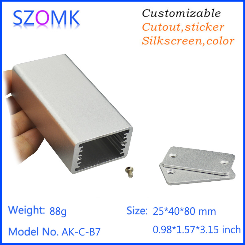 กล่องอะลูมิเนียมสีเงินสำหรับงา - Diy Electronics To Sell บทวิจารณ์และราคา