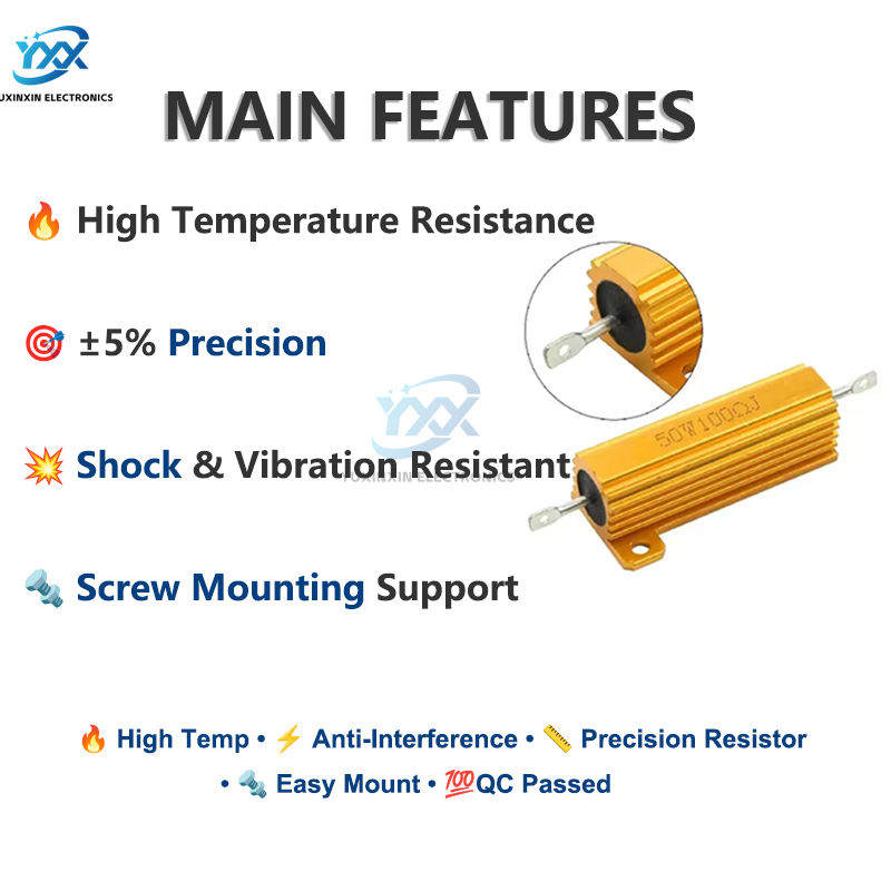 1PCS RX24 ตัวต้านทาน 10W 25W 0 - Diy Electronic Load บทวิจารณ์และราคา