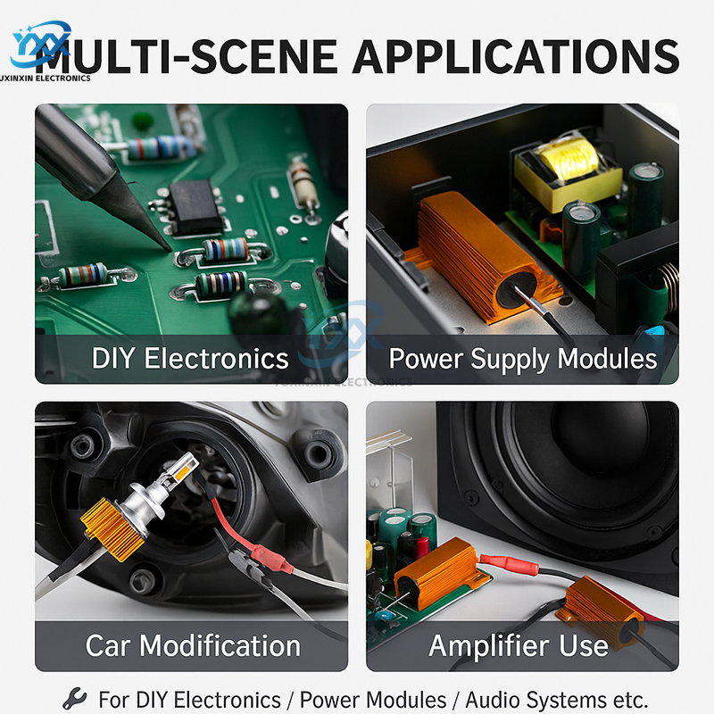 1PCS RX24 ตัวต้านทาน 10W 25W 0 - Diy Electronic Load บทวิจารณ์และราคา