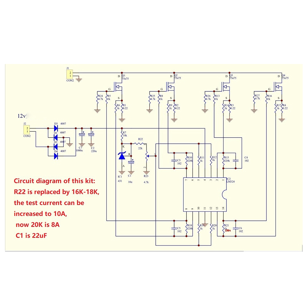 ABIY-DIY ชุด 150W 10A แบตเตอรี - Diy Electronic Load บทวิจารณ์และราคา