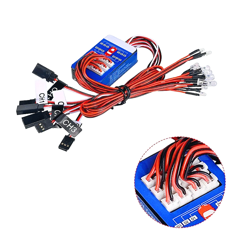 ชุดไฟ LED 12 ดวงสำหรับรถบังคับ - Diy Rc Electronics บทวิจารณ์และราคา